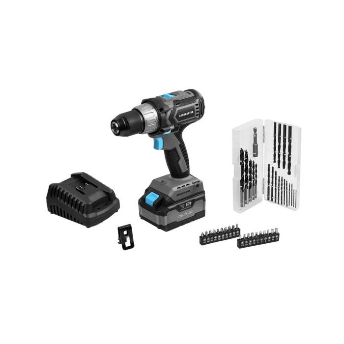 Cecotec CecoRaptor Perfect Drill 4020 Brushless Ultra Taladro Atornillador - Torque 46Nm - 2000rpm - Bateria 4Ah 20V - Luz LED -