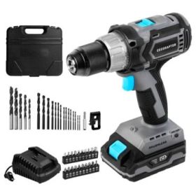 Cecotec CecoRaptor Perfect Drill 2020 Brushless Ultra Taladro Atornillador - Torque 46Nm - 2000rpm - Bateria 2Ah 20V - Luz LED -
