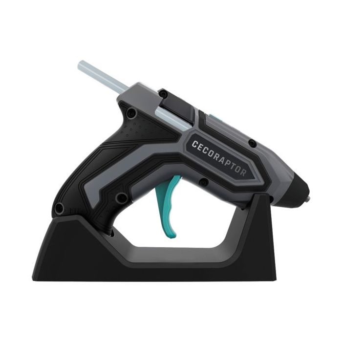 Cecotec CecoRaptor Perfect Fix 360 X‑Treme Pistola de Cola Termofusible - Autonomia 30min - Base de Carga - Bateria 1.5Ah 3.7V -