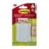 Command Universal Soporte Adhesivo con Clavo para Colgar - 4 Tiras Adhesivas - Extragrande - Soporta hasta 3.6kg - Color Gris Me