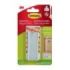 Command Universal Soporte Adhesivo con Clavo para Colgar - 2 Tiras Adhesivas - Universal - Soporta hasta 2.2kg - Color Plata