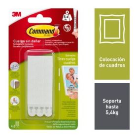 Command Tiras Adhesivas para Colgar Cuadros - Color Blanco