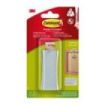 Command Universal Soporte Adhesivo con Clavo para Colgar - 1 Tira Adhesiva - Soporta hasta 2.2kg - Color Gris Metalizado