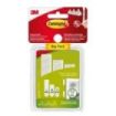 Command Pack de 36 Tiras Adhesivas para Colgar Cuadros - 8 Pares L + 6 Paresm + 4 Pares S - Soporta hasta 7.2kg - Color Blanco
