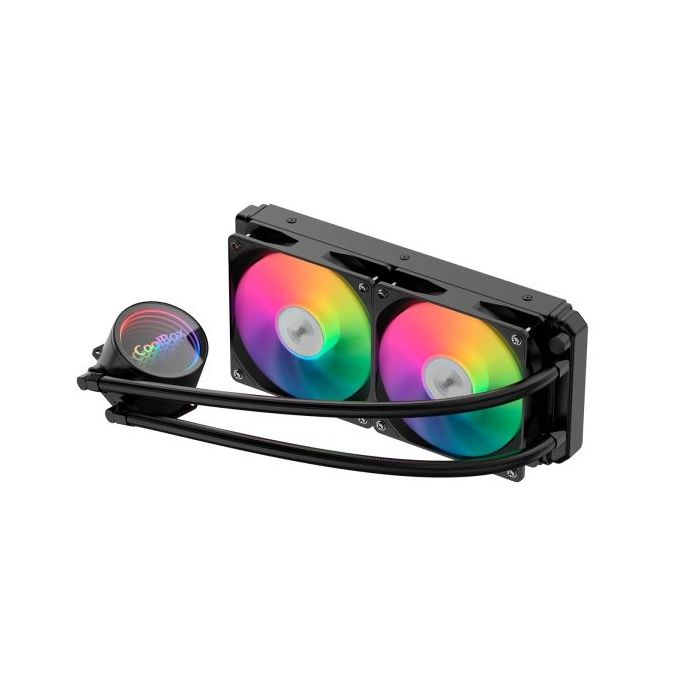 Coolbox Infinite Liquid240 Kit de Refrigeracion Liquida - ARGB - TDP 250W - Compatibilidad Universal - Color Negro
