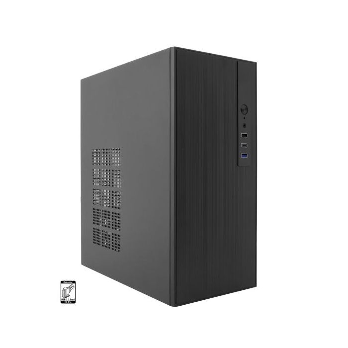 Coolbox M460 Caja MicroATX - Tamaño Disco Soportado 3.5 , 2.5  - USB-C 3.2 Gen1 y Audio - Color Negro