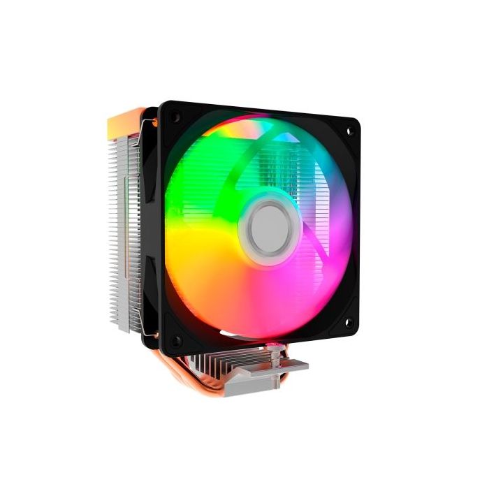 Coolbox Infinite Air120 Disipador Multizocalo - Iluminacion ARGB - Ventilador 120mm - Velocidad Max. 1800rpm - Color Negro