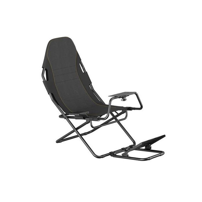 Cromad Slim Racing Seat Asiento Simulador de Carreras - Soporte para Pedales y Volante Ajustables - Diseño Plegable