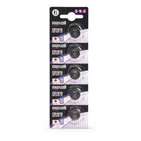 Maxell Pack de 5 Pilas Litio de Boton CR1616 3V