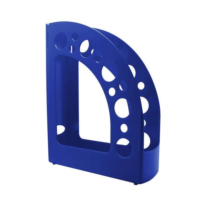 Dohe +Mab Revistero de Poliestireno de Alta Calidad - Medidas 80x318x245mm - Material 100% Reciclable - Color Azul