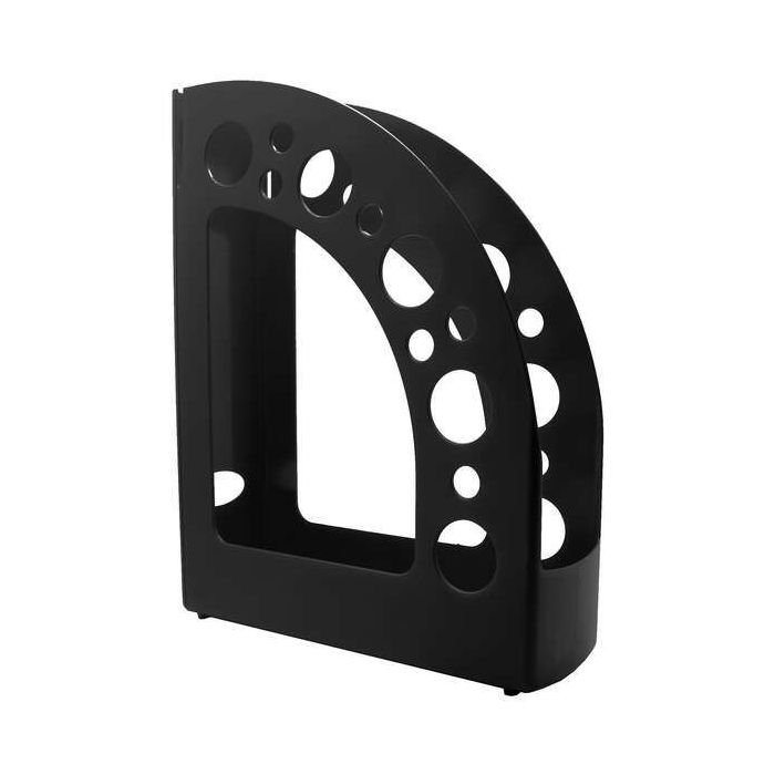 Dohe +Mab Revistero de Poliestireno de Alta Calidad - Medidas 80x318x245mm - Material 100% Reciclable - Color Negro