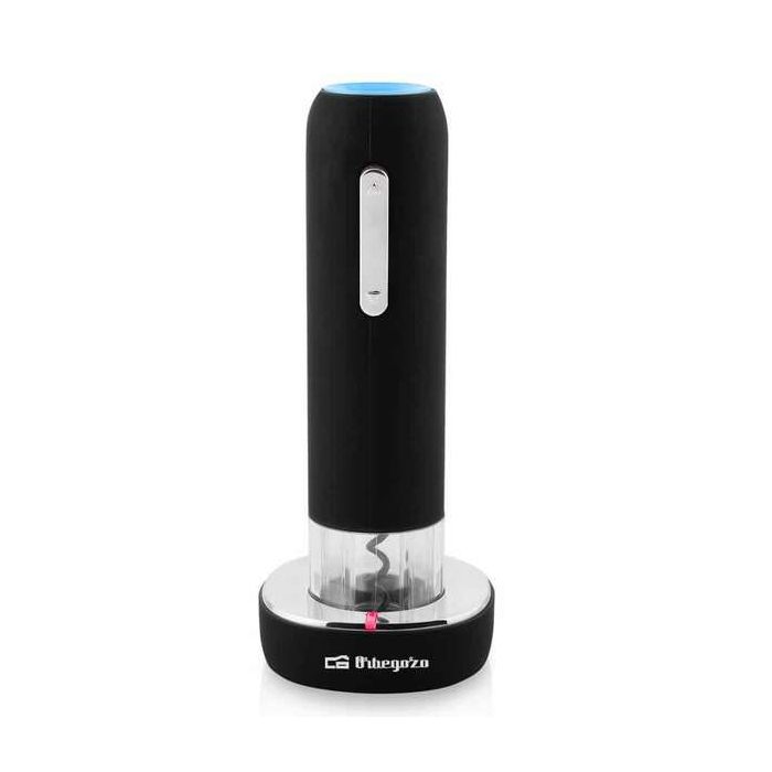 Orbegozo CU 4100 Sacacorchos Electrico Recargable - Extraccion Rapida y Sencilla del Corcho - Diseño Elegante y Ergonomico - Rec