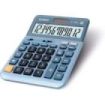 Casio DF-120EM Calculadora de Sobremesa - Pantalla Extragrande de 12 Digitos - Alimentacion Solar y Pilas - Color Azul