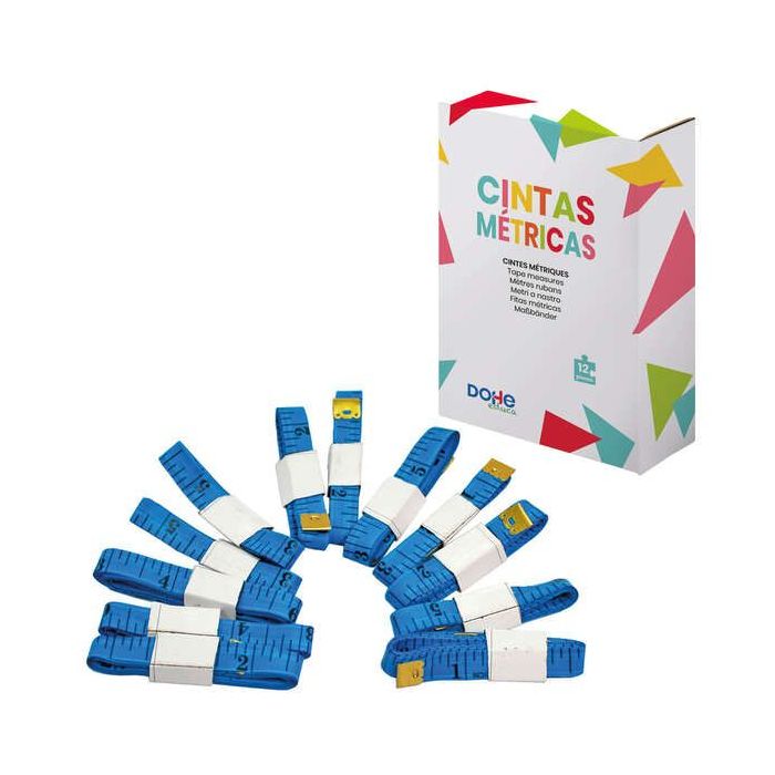 Dohe Cinta Metrica Flexible de Plastico - 100cm de Longitud - Ideal para Medir Lineas Curvas - Recomendado para Primaria