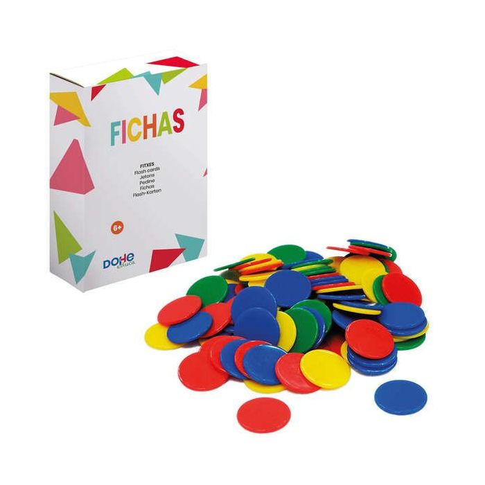 Dohe Fichas de Colores para Numeracion y Calculo - Recomendado para Primer y Segundo Ciclo de Primaria - Apoyo Fisico para Enten