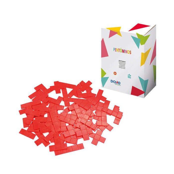 Dohe Coleccion de Pentominos - 12 Piezas - Ideal para Trabajar Formas y Orientacion Espacial - Recomendado para Primaria