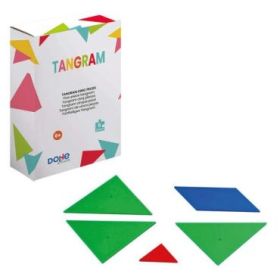 Dohe Tangram de Madera - 150x150mm - Favorece la Imaginacion y Creatividad - Desarrollo del Sentido Espacial - Recomendado para