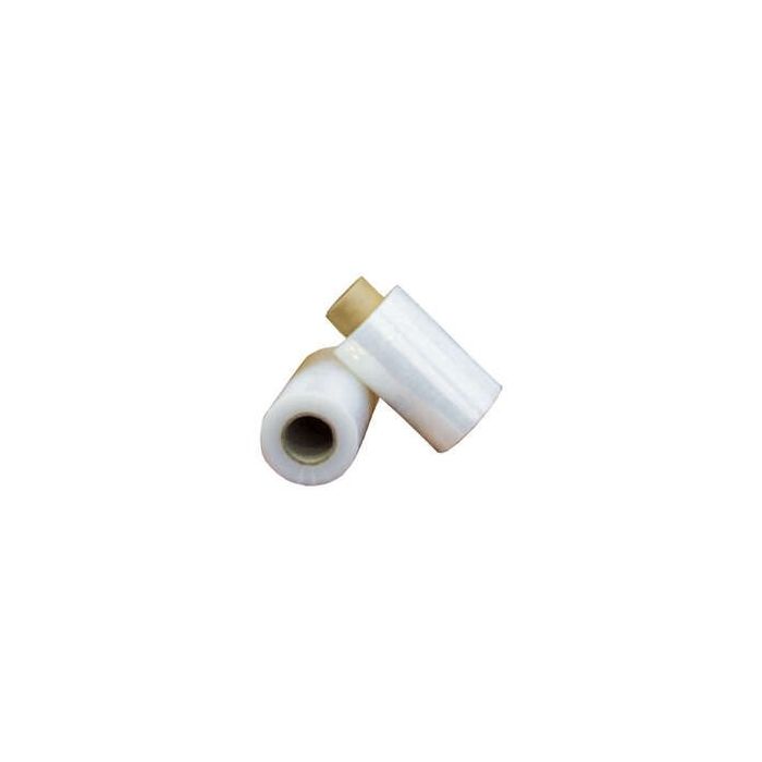 Dohe Mini Bobina de Film Extensible de 23 Micras - 10cm de Ancho - Gran Resistencia - Ideal para Embalaje - Transparente