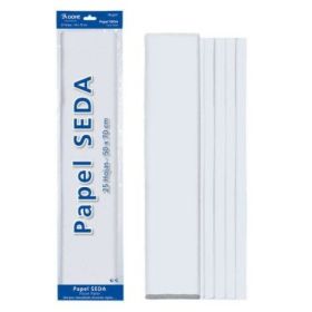 Dohe Papel Seda de 18g - 50x70cm - Ideal para Manualidades y Decoracion - Se Sirve en Bolsas de 25 Hojas