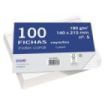 Dohe Fichas de Cartulina Offset Blanca de 180g - 100 Unidades - Rayadas