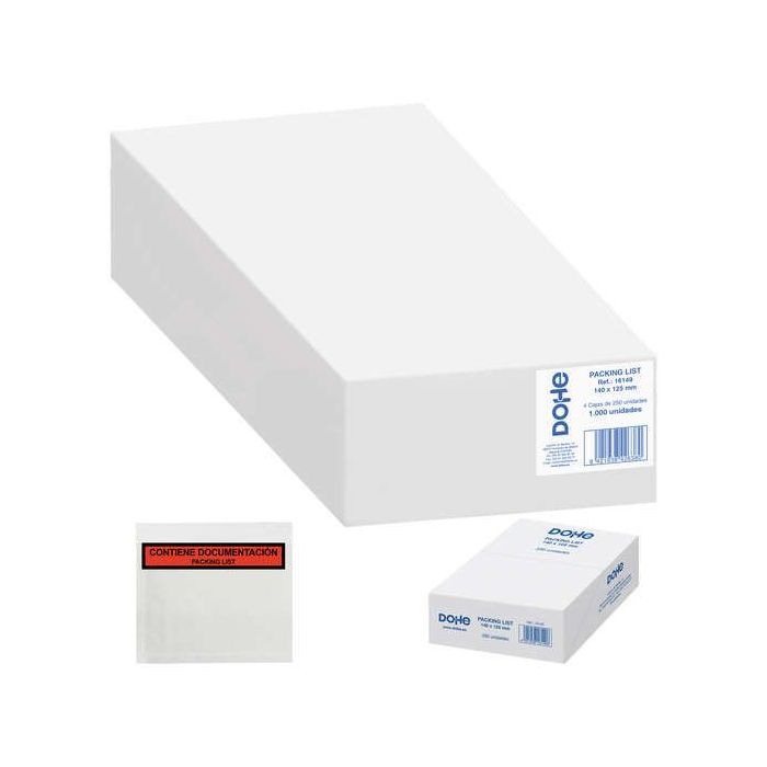 Dohe Caja de 1000 Sobres Autoadhesivos para Envio de Documentos - Packing List Especial Envios