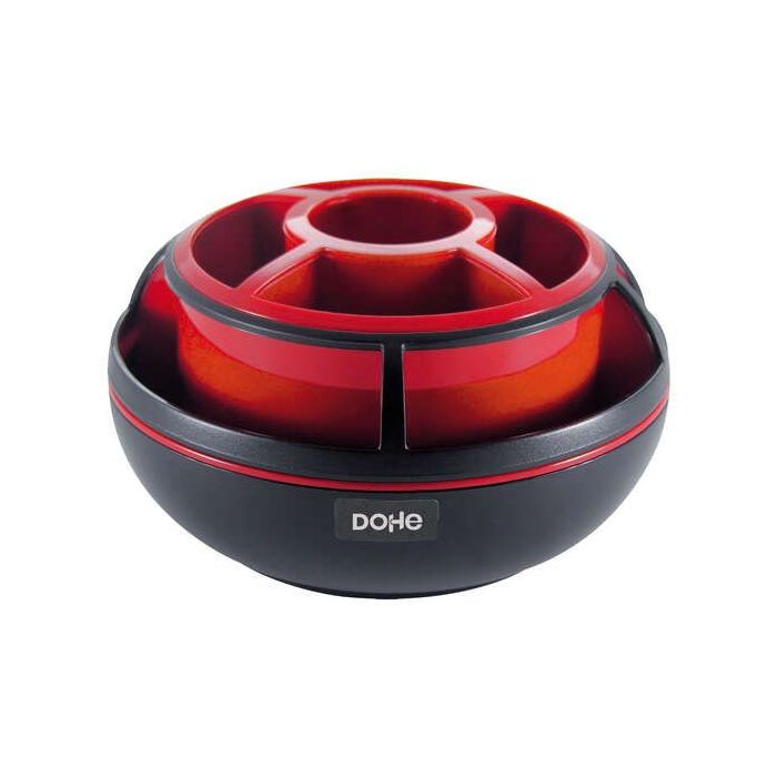 Dohe Organizador de Sobremesa Giratorio - Material de Maxima Calidad - Libre de Metales Pesados - Ideal para Ordenar Utensilios