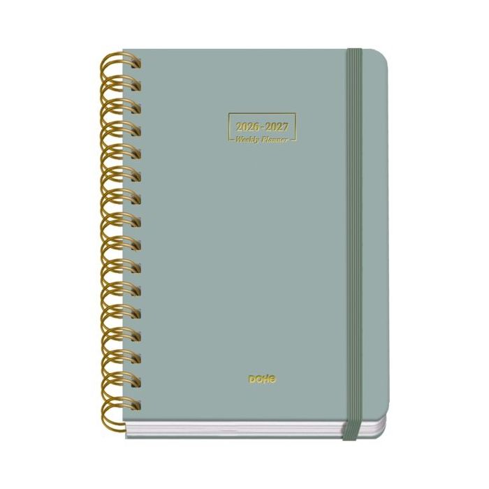 Dohe Premium Agenda Escolar 26/27 - Formato A5 - Semana Vista - Papel Offset Ahuesado 80g - Cubierta de Carton Plastificado - Es