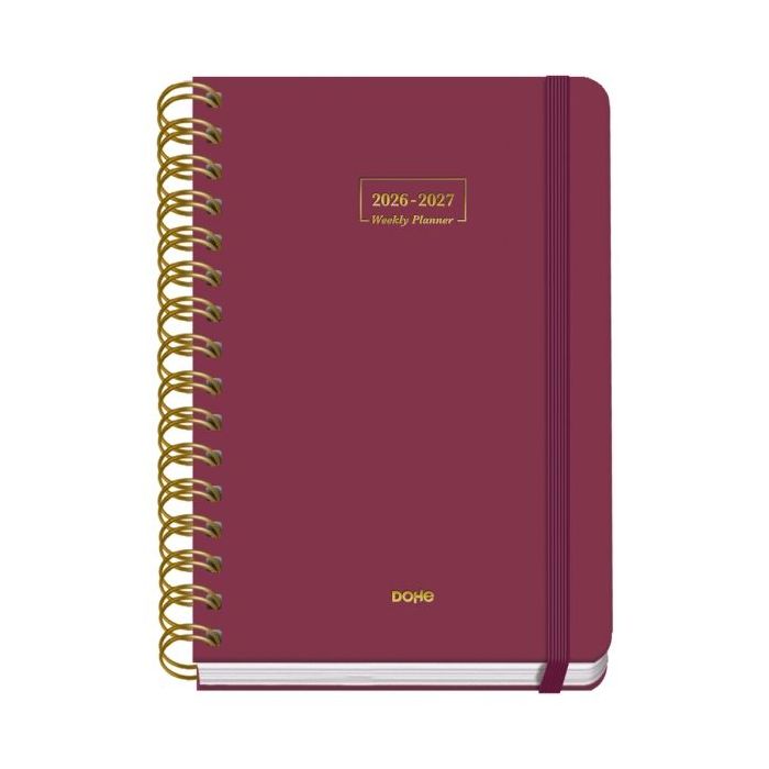 Dohe Premium Agenda Escolar 26/27 - Formato A5 - Semana Vista - Papel Offset Ahuesado 80g - Cubierta de Carton Plastificado - Es