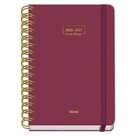 Dohe Premium Agenda Escolar 26/27 - Formato A5 - Dia Pagina - Papel Offset Ahuesado 80g - Cubierta de Carton Plastificado - Espi