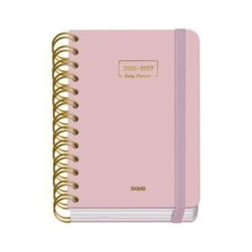 Dohe Premium Agenda Escolar 26/27 - Formato A6 - Dia Pagina - Papel Offset Ahuesado 80g - Cubierta de Carton Plastificado - Espi