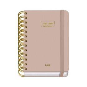 Dohe Premium Agenda Escolar 26/27 - Formato A6 - Dia Pagina - Papel Offset Ahuesado 80g - Cubierta de Carton Plastificado - Espi