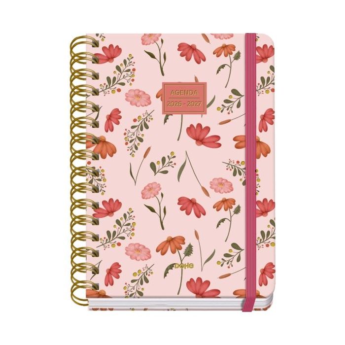 Dohe Premium Belle Agenda Escolar 26/27 - Formato A5 - Dia Pagina - Papel Offset Ahuesado 80g - Cubierta de Carton Plastificado