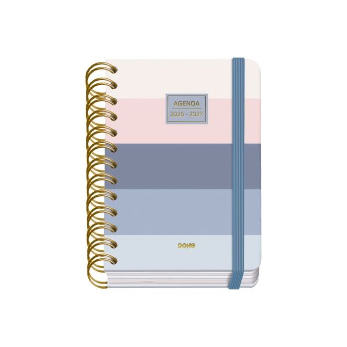 Dohe Premium Donna Agenda Escolar 26/27 - Formato A6 - Dia Pagina - Papel Offset Ahuesado 80g - Cubierta de Carton Plastificado