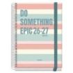 Dohe Prime Epic Agenda Escolar 26/27 - Formato A5 - Dia Pagina - Papel Offset Ahuesado 70g - Cubierta de Carton Plastificado - E