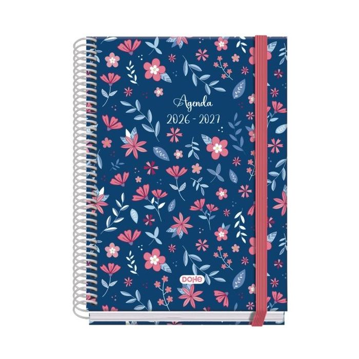 Dohe Prime Lovely Agenda Escolar 26/27 - Formato A5 - Dia Pagina - Papel Offset Ahuesado 70g - Cubierta de Carton Plastificado -