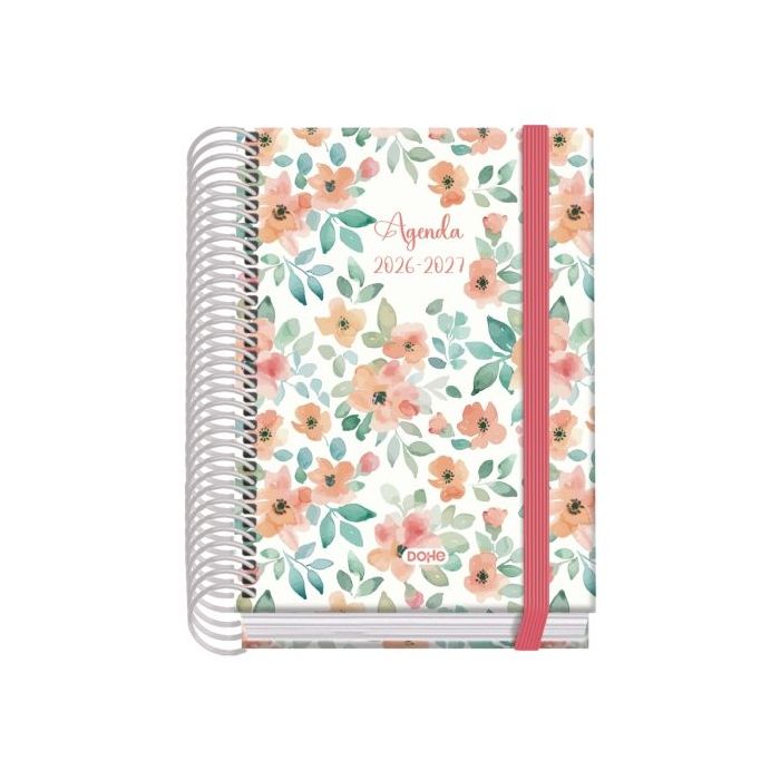 Dohe Prime Candy Agenda Escolar 26/27 - Formato A6 - Dia Pagina - Papel Offset Ahuesado 70g - Cubierta de Carton Plastificado -