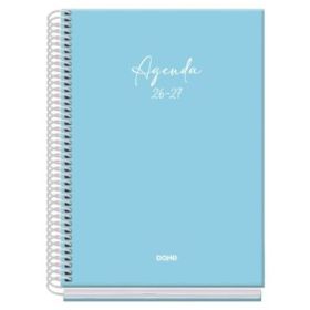 Dohe Basic Serenity Agenda Escolar 26/27 - Formato A5 - Dia Pagina - Papel Offset Ahuesado 70g - Cubierta de Carton Plastificado