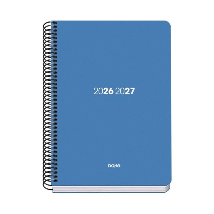 Dohe Basic Element Agenda Escolar 26/27 - Formato A5 - Dia Pagina - Papel Offset Ahuesado 70g - Cubierta de Carton Plastificado