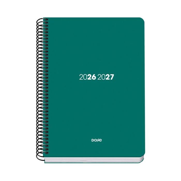 Dohe Basic Element Agenda Escolar 26/27 - Formato A5 - Dia Pagina - Papel Offset Ahuesado 70g - Cubierta de Carton Plastificado
