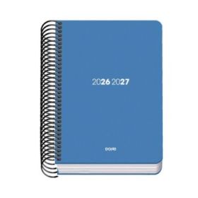 Dohe Basic Element Agenda Escolar 26/27 - Formato A6 - Dia Pagina - Papel Offset Ahuesado 70g - Cubierta de Carton Plastificado