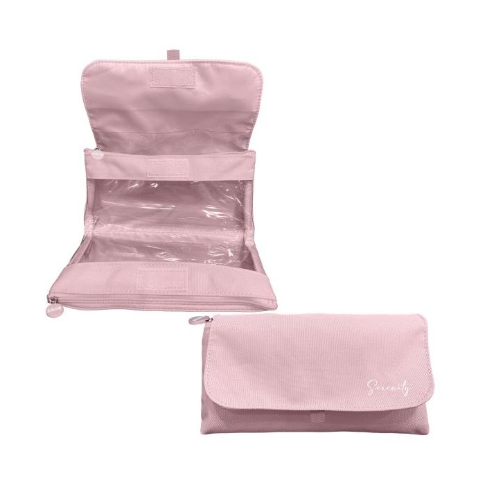 Dohe Serenity Portatodo Doble - Solapa con Bolsillo Interior - Cremallera - Ventanas Transparentes - Poliester - 22x11x6cm - Col
