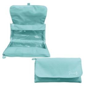 Dohe Serenity Portatodo Doble - Solapa con Bolsillo Interior - Cremallera - Ventanas Transparentes - Poliester - 22x11x6cm - Col