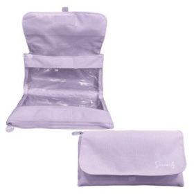Dohe Serenity Portatodo Doble - Solapa con Bolsillo Interior - Cremallera - Ventanas Transparentes - Poliester - 22x11x6cm - Col
