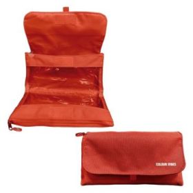 Dohe Vibes Portatodo Doble - Solapa con Bolsillo Interior - Cremallera - Ventanas Transparentes - Poliester - 22x11x6cm - Color