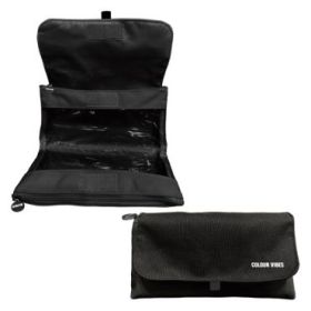 Dohe Vibes Portatodo Doble - Solapa con Bolsillo Interior - Cremallera - Ventanas Transparentes - Poliester - 22x11x6cm - Color