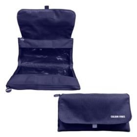 Dohe Vibes Portatodo Doble - Solapa con Bolsillo Interior - Cremallera - Ventanas Transparentes - Poliester - 22x11x6cm - Color