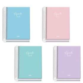 Dohe Basic Serenity Agenda Escolar 26/27 - Formato A6 - Dia Pagina - Papel Offset Ahuesado 70g - Cubierta de Carton Plastificado
