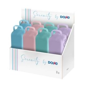 Dohe Serenity Expositor con 8 Portatodo - Cremallera - Tirador de Goma - Silicona de Tacto Suave - Asa Lateral - Colores Surtido