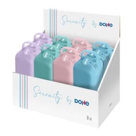 Dohe Serenity Expositor con 8 Portatodo - 2 Cremalleras - Tirador de Goma - Silicona de Tacto Suave - Asa Lateral - Colores Surt
