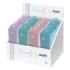 Dohe Serenity Expositor con 8 Portatodo - 4 Cremalleras - Tirador de Goma - Silicona de Tacto Suave - Asa Lateral - Colores Surt